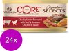 Wellness Core Signature Selects Chunky 79 g - Nourriture pour chats - 24 x Boeuf / Poulet