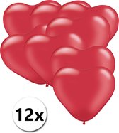 Ballonnen Hart Rood 12 stuks 26 cm