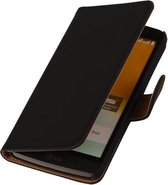 Bookstyle Wallet Case Hoesjes voor LG L Bello D335 Zwart