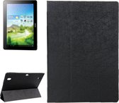 Oracle structuur Magnetic lederen hoesje met Three-folding houder voor Huawei MediaPad 10 Link / S10-201(zwart)