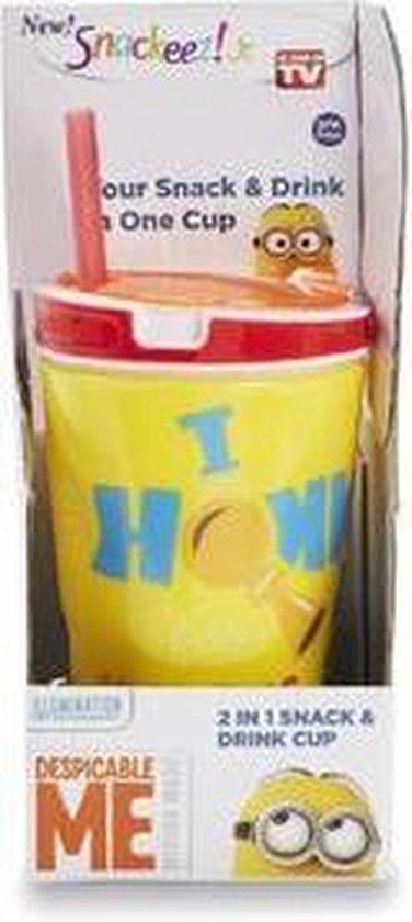 Snackeez Jr. Snack & Drink Cup, 2 in 1, Despicable Me