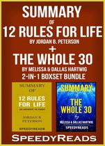 Omslag Summary of 12 Rules for Life: An Antidote to Chaos by Jordan B. Peterson + Summary of The Whole 30 by Melissa & Dallas Hartwig 2-in-1 Boxset Bundle