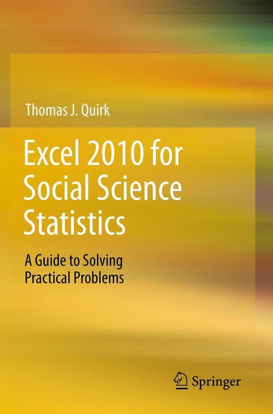 Mathematics and Statistics (R0) - Excel 2010 for Social Scie ... - cover