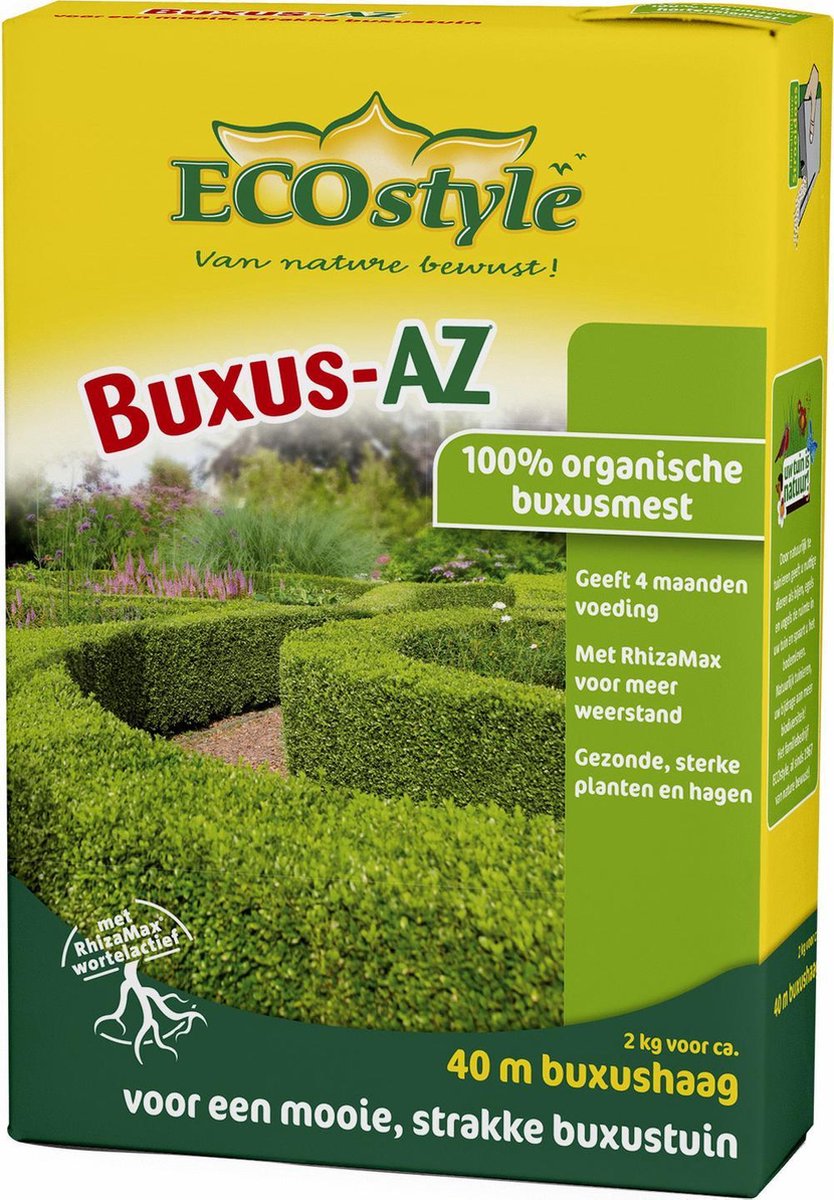 ECOstyle Buxus-AZ - 1 kg - buxus meststof voor ca. 10 meter haag