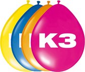 Ballonnen K3: 8 stuks (65605) - Multi Colour
