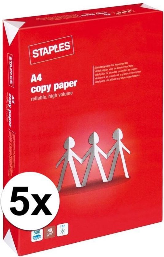 Heup Oordeel lawaai Voordelig wit A4 papier 2500 vellen | bol.com