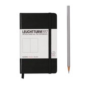 Leuchtturm1917 Notitieboek - Pocket - Blanco - Zwart