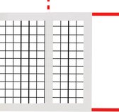 Amigo Schoolvolleybalnet Ø 4 Mm. 950x100cm Met Houten Stokken