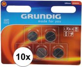 Grundig CR2025 Knoopcel batterijen  3V - 10 stuks