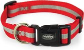 Nobby halsband reflect reflecterend rood 30-45 x 1,2 cm - 1 st