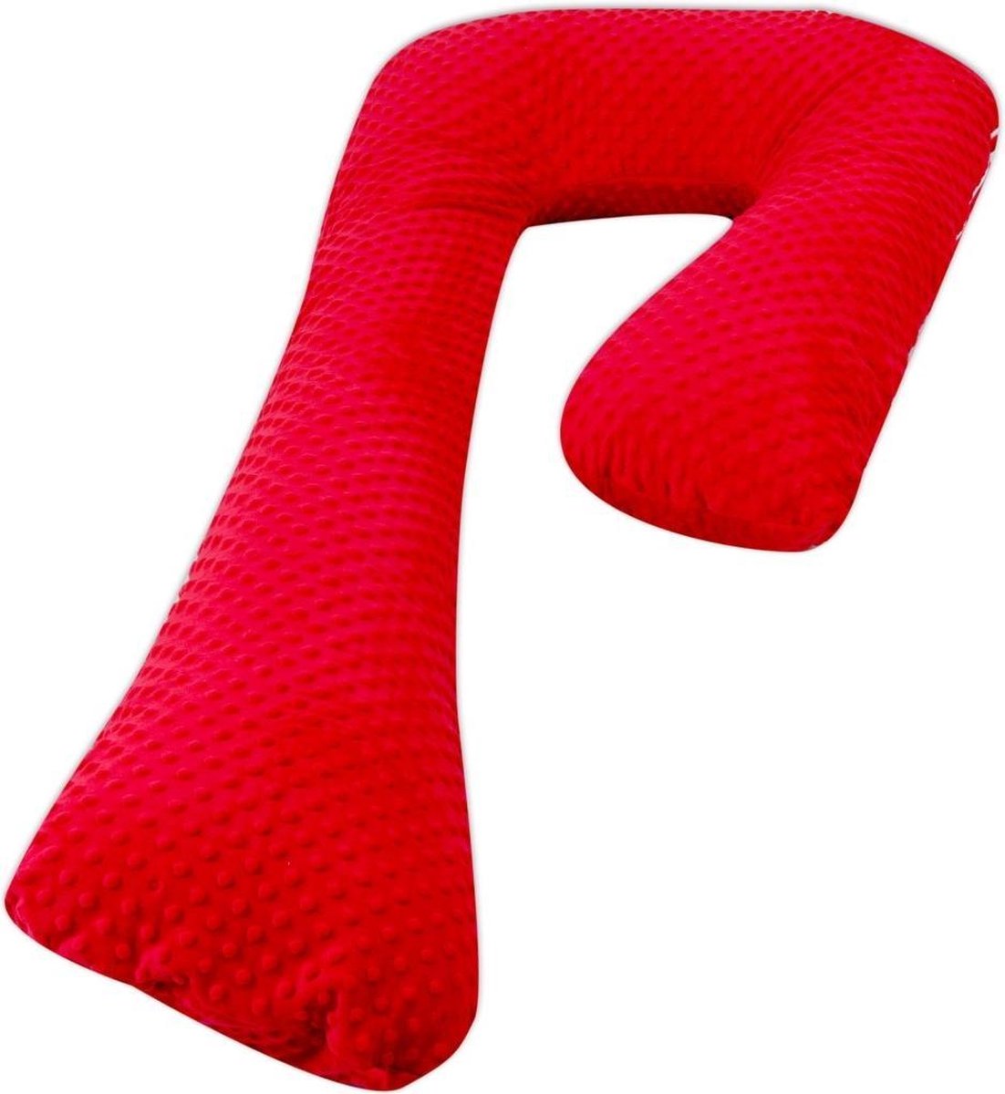 Goedkoopste Zijslaapkussen - 235 cm - minky stof - rood
