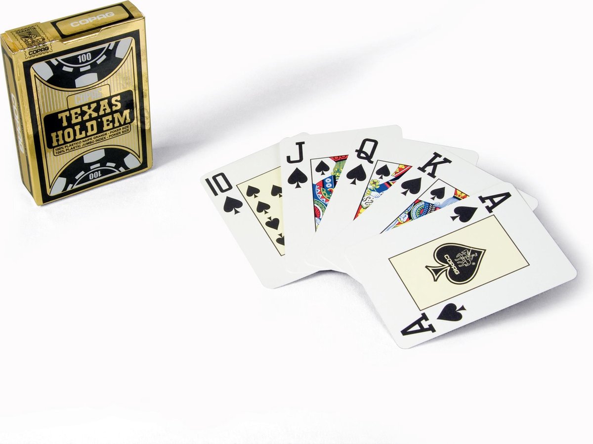 Jeu de cartes Poker en plastique Copag gold - La Grande Récré