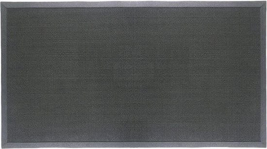 Ikado Rubberen deurmat zwart groot 91 x 182 cm