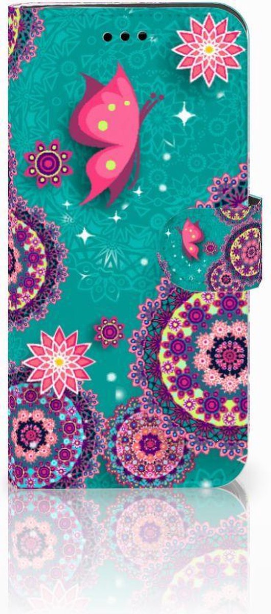 Huawei P10 Lite Hoesje Cirkels en Vlinders