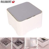 Boîte de rangement Allibert 'E Box Square' Boîte de câble blanche / grise