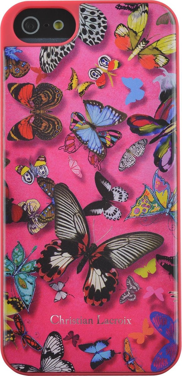 Christian Lacroix iPhone 5 Back Cover BUTTERFLY - Roze
