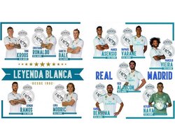 Real Madrid Cf Muurstickers 11 Spelers 2 Stickervellen