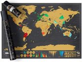 Affiche à gratter de grande carte du monde de luxe - Carte du monde à gratter (82x60cm)