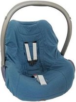 Lodger Baby autostoelhoes twee zijden katoen of fleece cover - Blauw