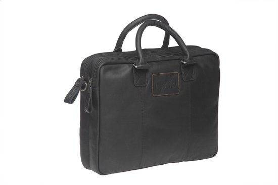 New Looxs Santos Leather Laptop Bicycle Bag - 13,5 litres - Noir