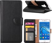 Xssive Hoesje Voor Huawei Nova Smart Book Case - geschikt voor 3 pasjes - Zwart