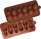 Chocolade vorm Muis - siliconen vorm mal voor ijsblokjes ijsklontjes chocolade fondant chocoladevorm - LeuksteWinkeltje