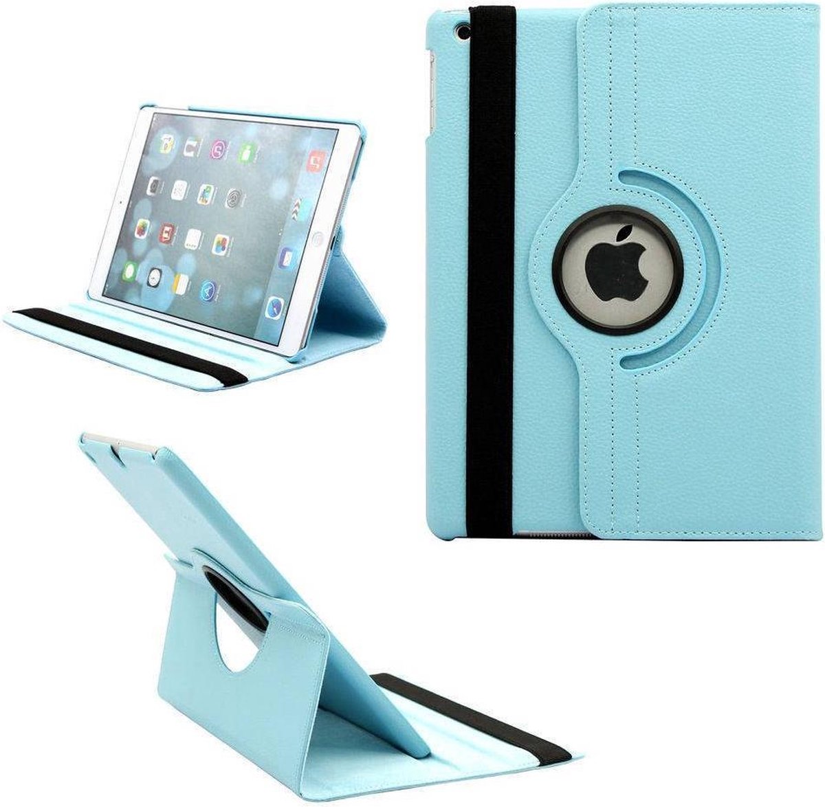 Geschikt voor iPad Pro 10.5 inch (2017) Hoes 360° Draaibare Case Beschermhoes Turquoise