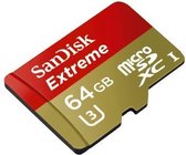Sandisk Extreme Micro SD 64GB met adapter