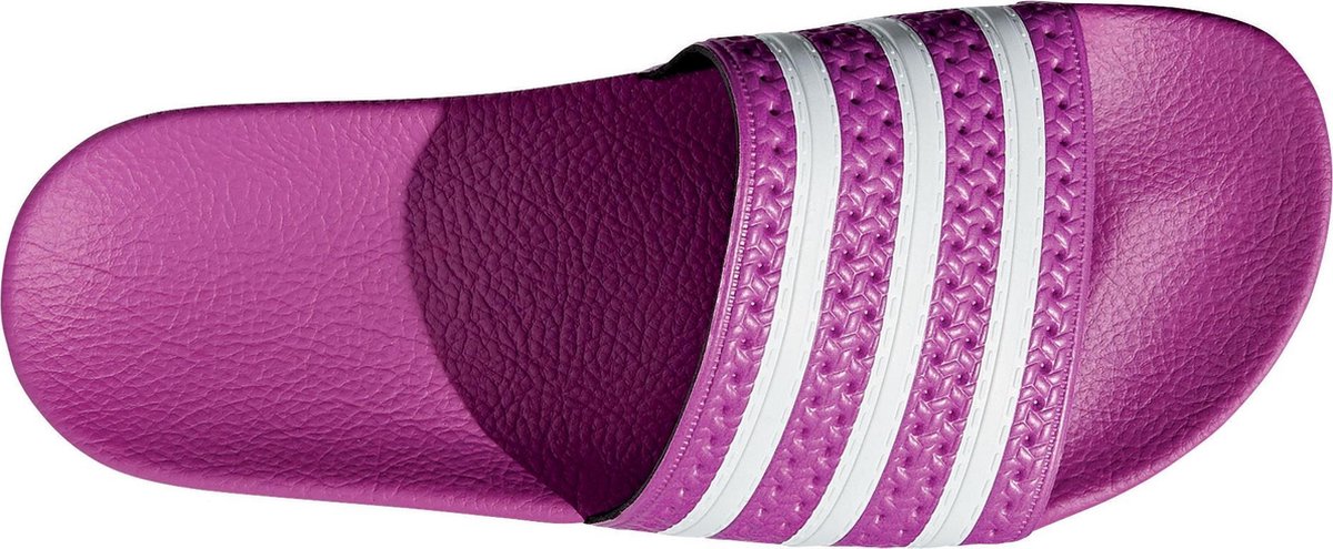 adidas Adilette slipper Slippers - Maat 40.5 - Vrouwen - paars/wit | bol.com