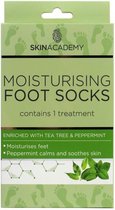 Skin Academy Moisturising Foot Socks - Tea Tree & Peppermint