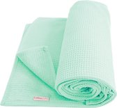 Cottonbaby Wiegdeken - dekentje - wafel - Mint - 75x90 cm