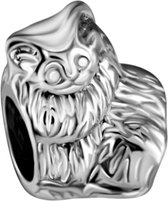 Quiges - 925 - Zilveren - Bedels -Sterling zilver - Beads - Kat Kraal Charm - Geschikt – voor - alle bekende merken - Armband Z038