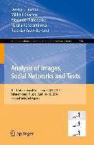 Analysis of Images Social Networks and Texts