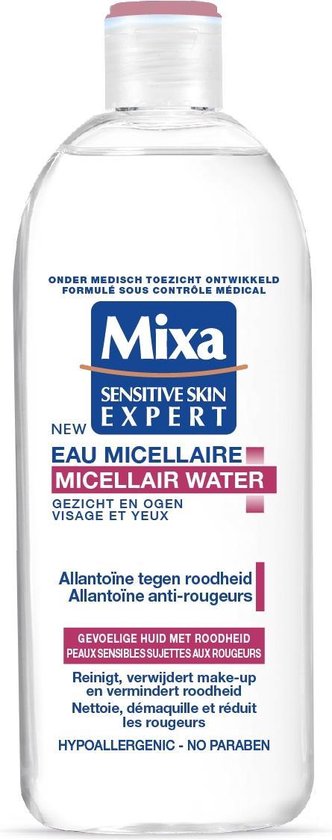 Mixa Micellair Water Gezicht en Ogen Allantoïne Tegen Roodheid - Gevoelige  Huid met... | bol.com