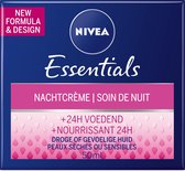 Bol.com NIVEA Essentials Herstellend Droge of Gevoelige Huid - 50 ml - Nachtcrème aanbieding