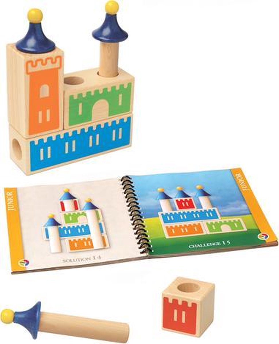 SmartGames Castle Logix - Houten Logisch Denkspel - 48 Ruimtelijke Bouwuitdagingen - Educatief Solospel - Vanaf 3 Jaar — afbeelding 6