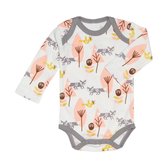 Fresk Romper Lange Mouw Fox Roze Newborn