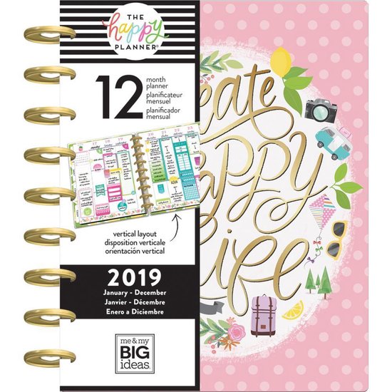 Me&amp; my big ideas - Happy Planner - Daily Details - Jan-Dec 2019 | bol.com
