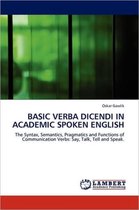 Basic Verba Dicendi in Academic Spoken English