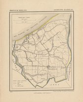 Historische kaart, plattegrond van gemeente Zaamslag in Zeeland uit 1867 door Kuyper van Kaartcadeau.com