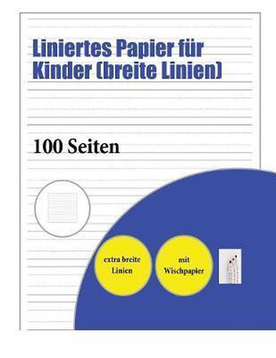 Bol Com Liniertes Papier F R Kinder Breite Linien James Manning Boeken