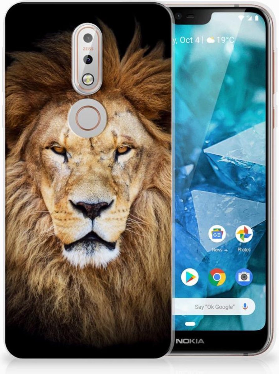 Nokia 7.1 TPU Hoesje Leeuw