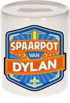 Kinder spaarpot voor Dylan - keramiek - naam spaarpotten