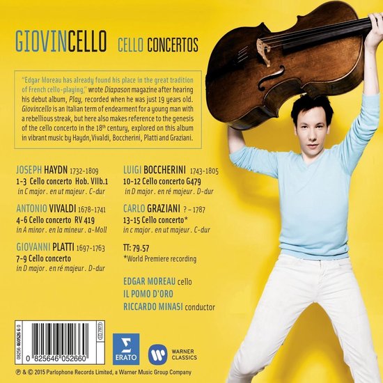 Giovincello (Klassieke Muziek CD) Cello Concertos - Edgar Moreau