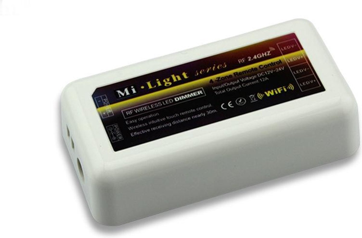 4-zone Single Color Dimmer ledstrip touch RF receiver (Mi-light 2.0) FUT036