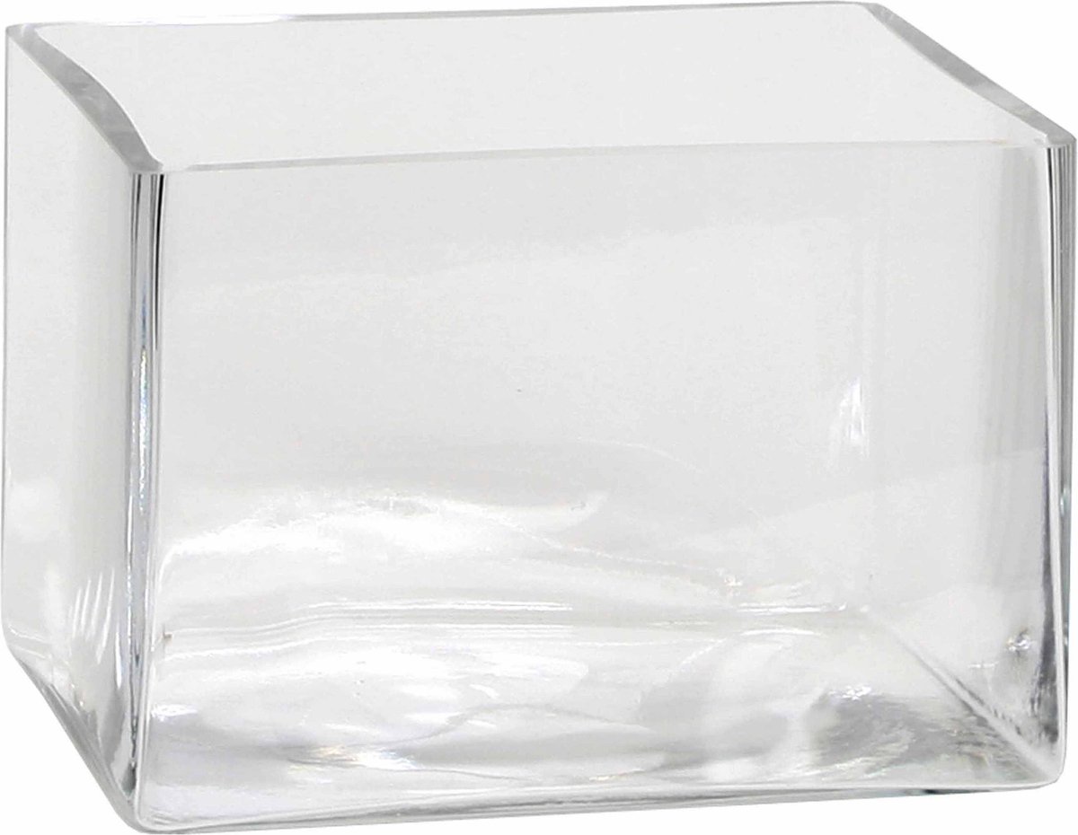 Omleiden stortbui Aanvrager Mica Decorations - Accubak / Vaas Britt – H14cm - Transparant glas | bol.com