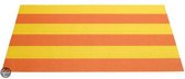 ASA Selection Gestreepte Placemat - 33 x 46 cm - Geel/Oranje