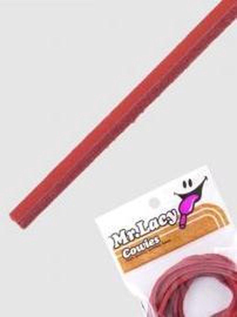 Mr. Lacy schoenveters | Cowies | 3mm x 90cm | Rood | Leder