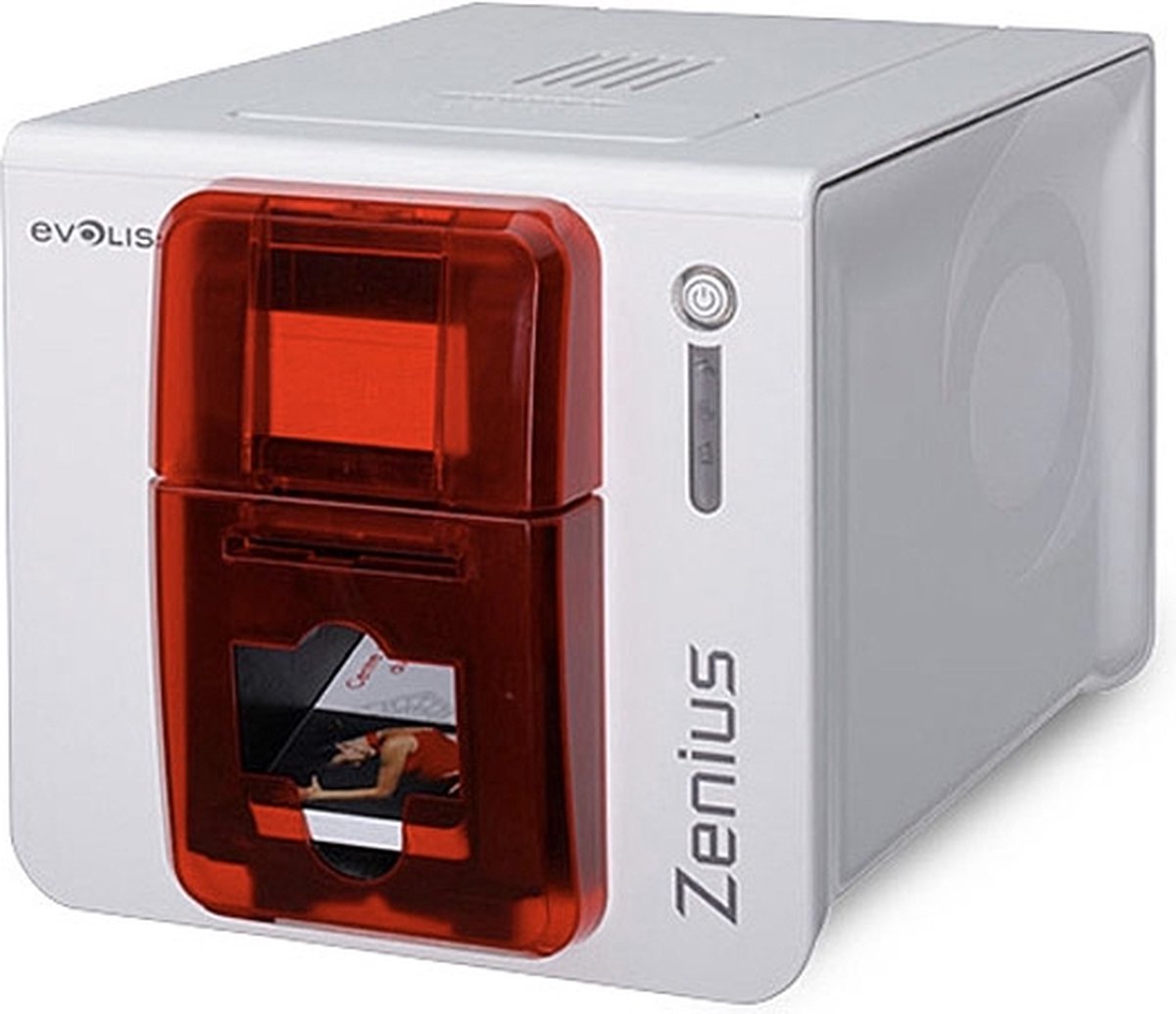 Evolis Zenius Expert Fire Red