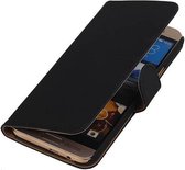 Bookstyle Wallet Case Hoesjes Geschikt voor HTC One M9 Plus Zwart